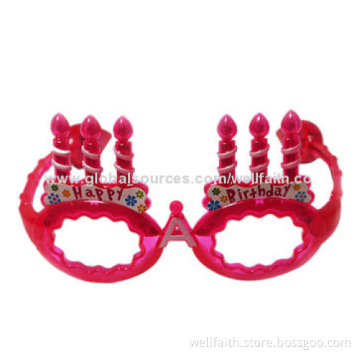 Children's Happy Birthday LED Light Sunglasses with 8-24 Hours Lifetime